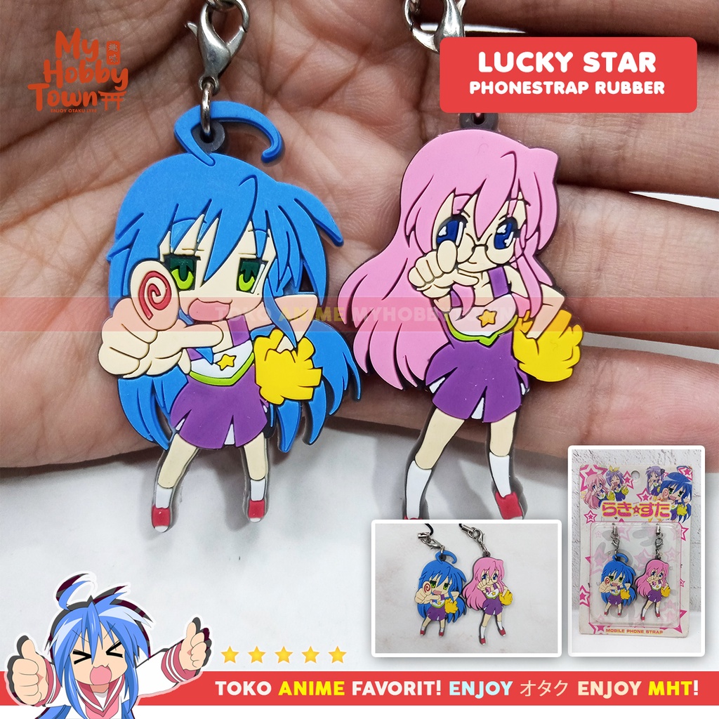 Gantungan HP Handphone Lucky Star Set Of 2 Konata Izumi Miyuki Takara