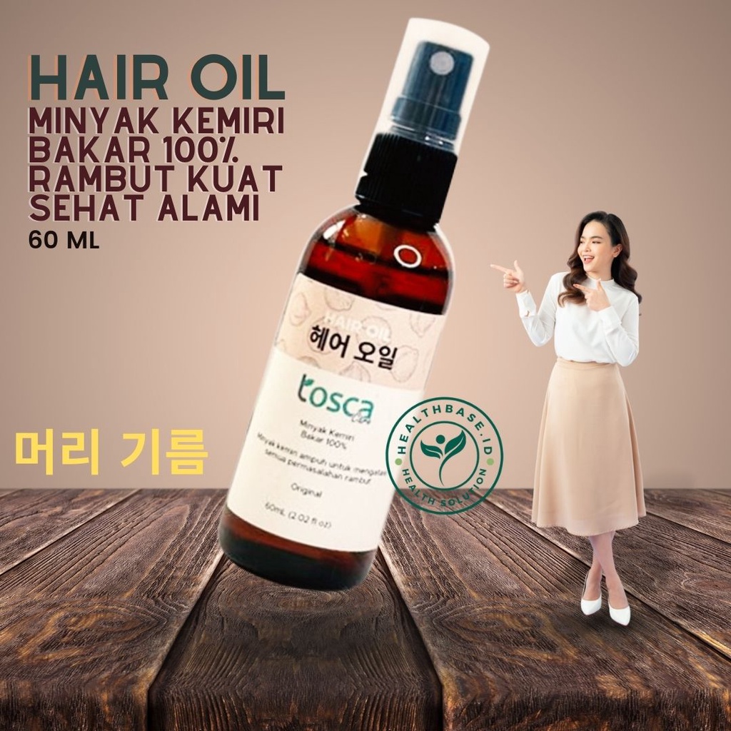 Minyak Kemiri Bakar Asli Murah Atasi Rontok Rambut 60ml