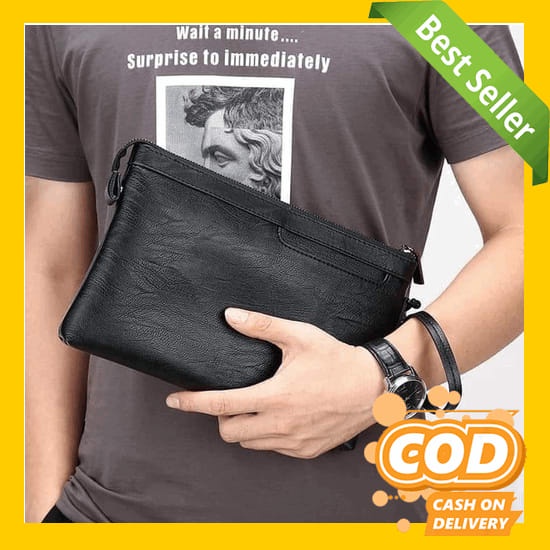 Clutch Model Roma / Tas Tangan Handbag Dompet Pria Dan Wanita Ennwen W12 Business - Clutch Pria Coac