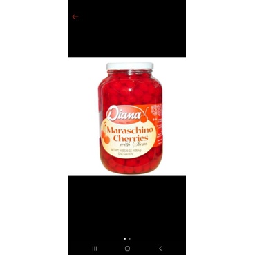 

Diana Red Maraschino Cherries With Stem 4250gr