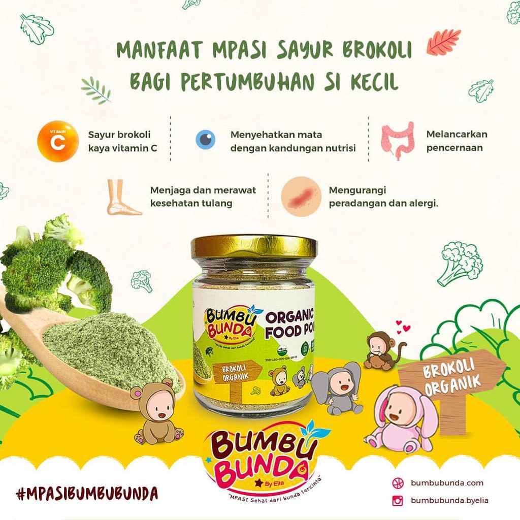 Food Powder MPASI Kaldu Bumbu Masak MPASI Bumbu Bunda 40 G