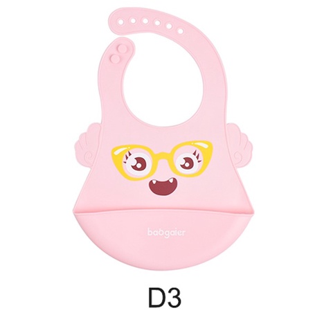 Celemek bayi silicon Baby BIB Slabber Full Silikon motif karakter lucu slaber bayi clemek makan bayi