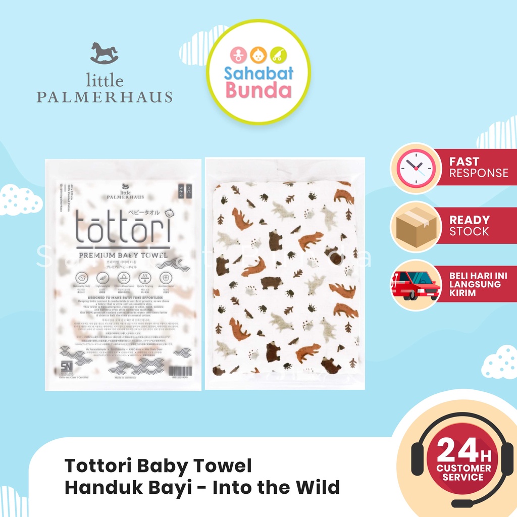 LITTLE PALMERHAUS Handuk Bayi Anak Tottori Premium Baby Towel NEW COLOR-Into the Wild
