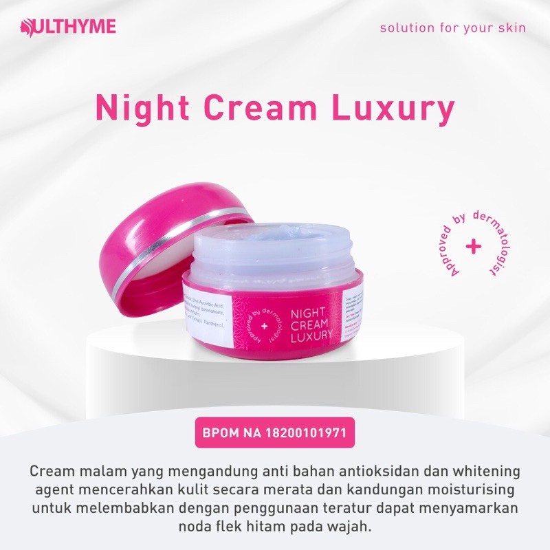 NIGHT LUXURY BPOM ULTHYME SKINCARE