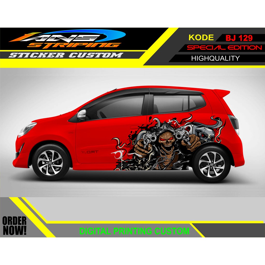 DECAL STICKER HONDA JAZZ / STICKER DECAL MOBIL JAZZ / DECAL STICKER MOBIL