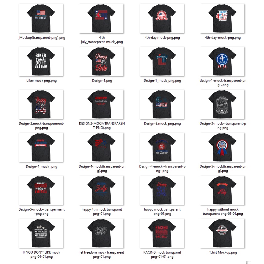 4th July 40 T-Shirt Designs