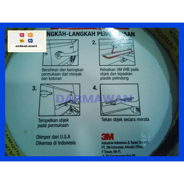 

6Rtiut7- Double Tape 3M Vhb 12Mmx4,5M Original 5Ea5W5-