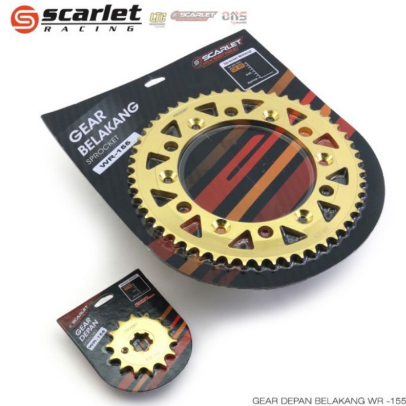 gear depan belakang Scarlet WR 155