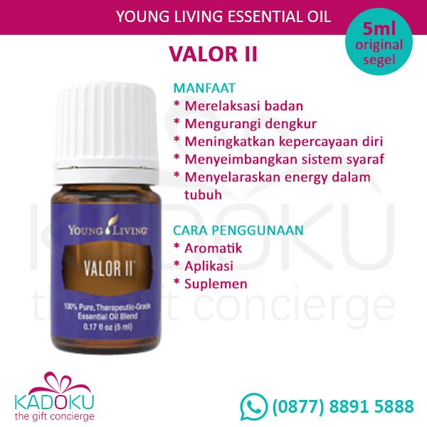 Young Living Valor Ii Essential Oil 5 Ml Original Shopee Indonesia