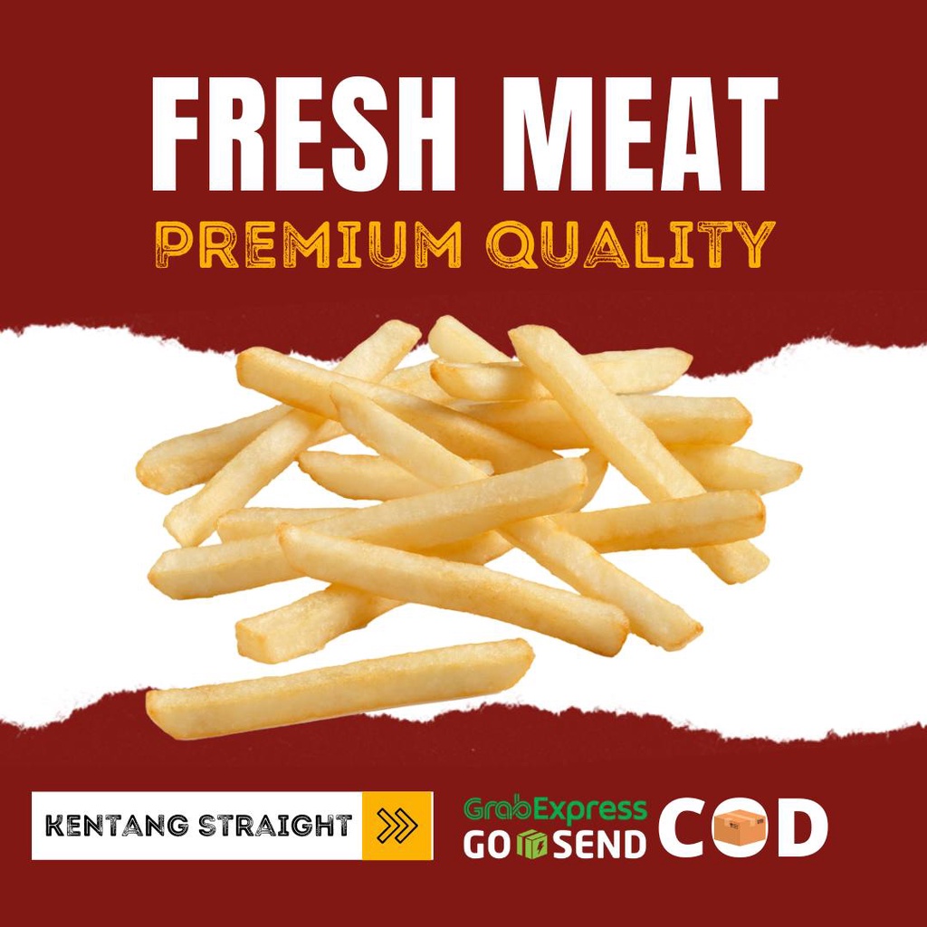 

Kentang Goreng Beku Straight Cut kemasan 1 kilogram