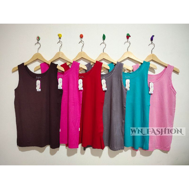 Tanktop Miranda Wanita Super Jumbo XXXL  Muat BB 90 - 100kg Ke Atas Bahan Rayon-5