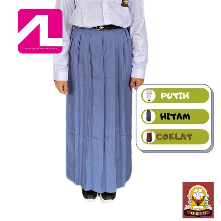 Jual Super promo SKN54 ALGHINA - Seragam Sekolah Rok Rempel SMA/SMK