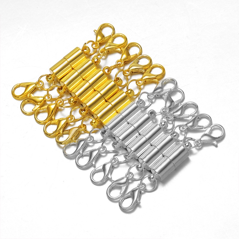 5 pcs/6 pcs Kalung Gelang Konektor Gesper Gesper Magnetik Merek Baru DIY Aksesoris Extender