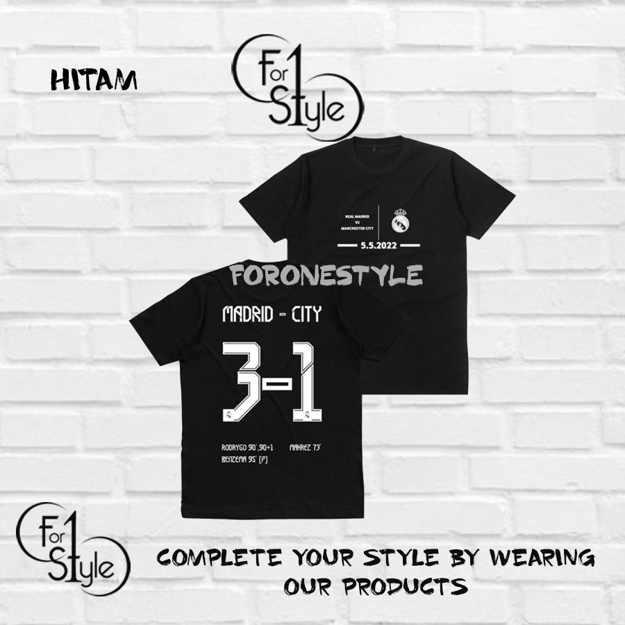 KAOS madrid vs CITY 3-1 - BAJU MADRID - BAJU MANCHESTER CITY