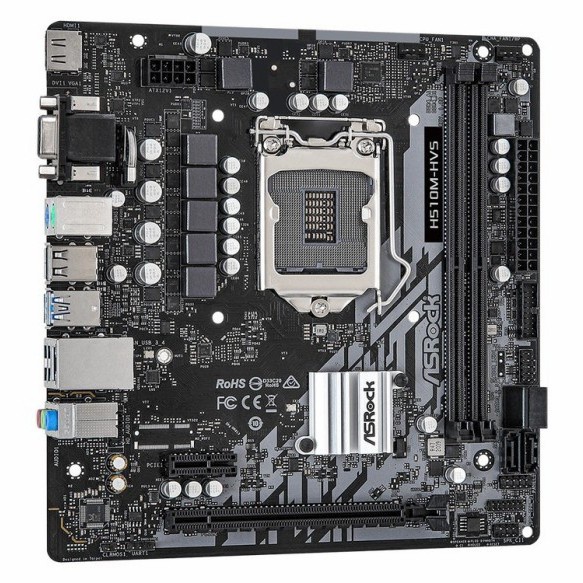 ASRock H510M-HVS (LGA1200, H510, DDR4, USB3.2, SATA3)