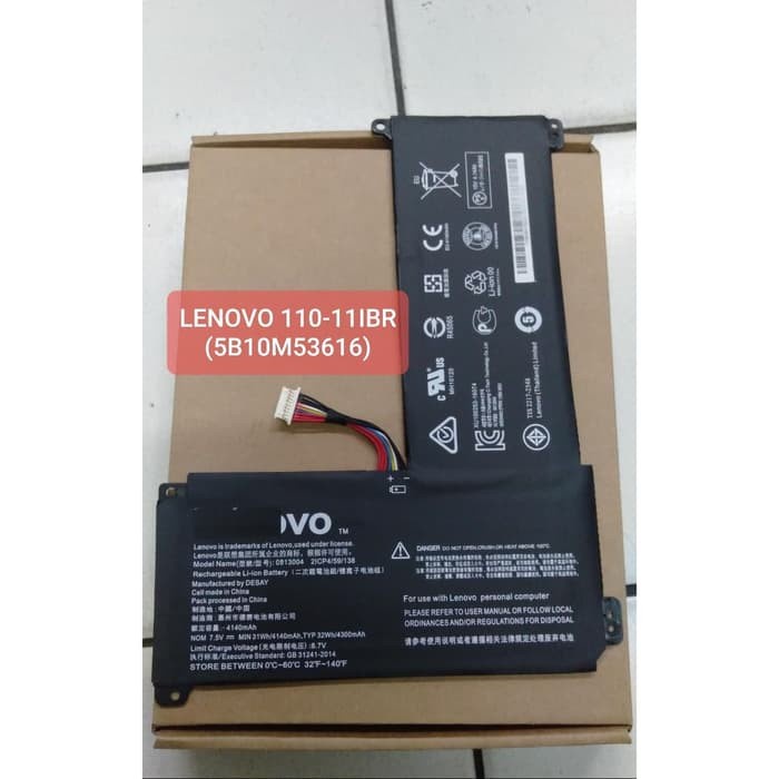 Baterai Batre Laptop LENOVO 110S-11IBR 0813004 5B10M53616 - New