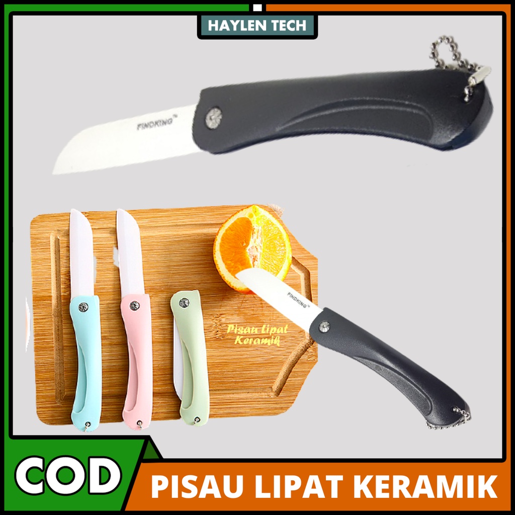 Pisau Piso Peso Dapur Lipat Unik Portable Knife Bahan Keramik - Pisau Dapur Tajam Pisau Dapur Lipat 