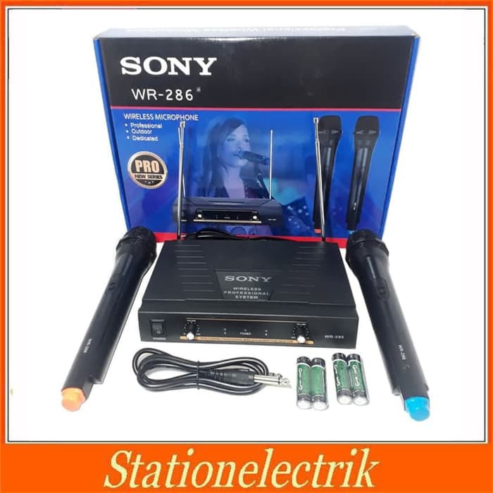 Microphone Wireless Sony WR 286 Microphine Wireless Vocal SONY