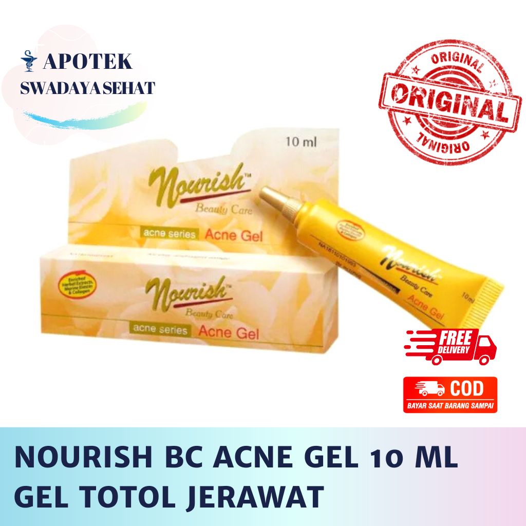 NOURISH SKIN BC ACNE GEL 10 ML - Jel Totol Jerawat Anti Radang Jerawat Acnes Salep Beauty Care