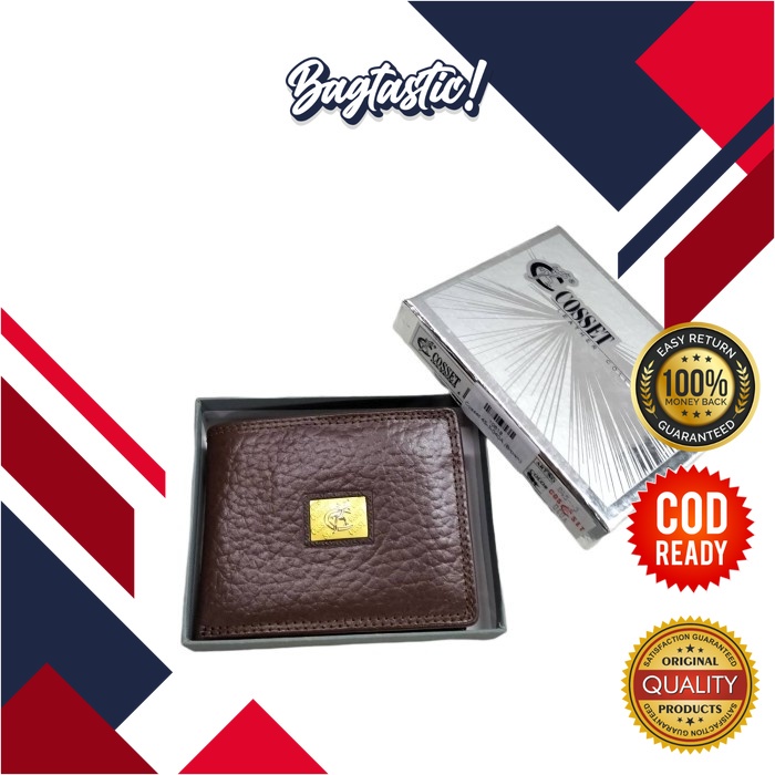 BAGTASTIC DOMPET LIPAT PRIA COWO KULIT ASLI COSSET - 45-3-040A