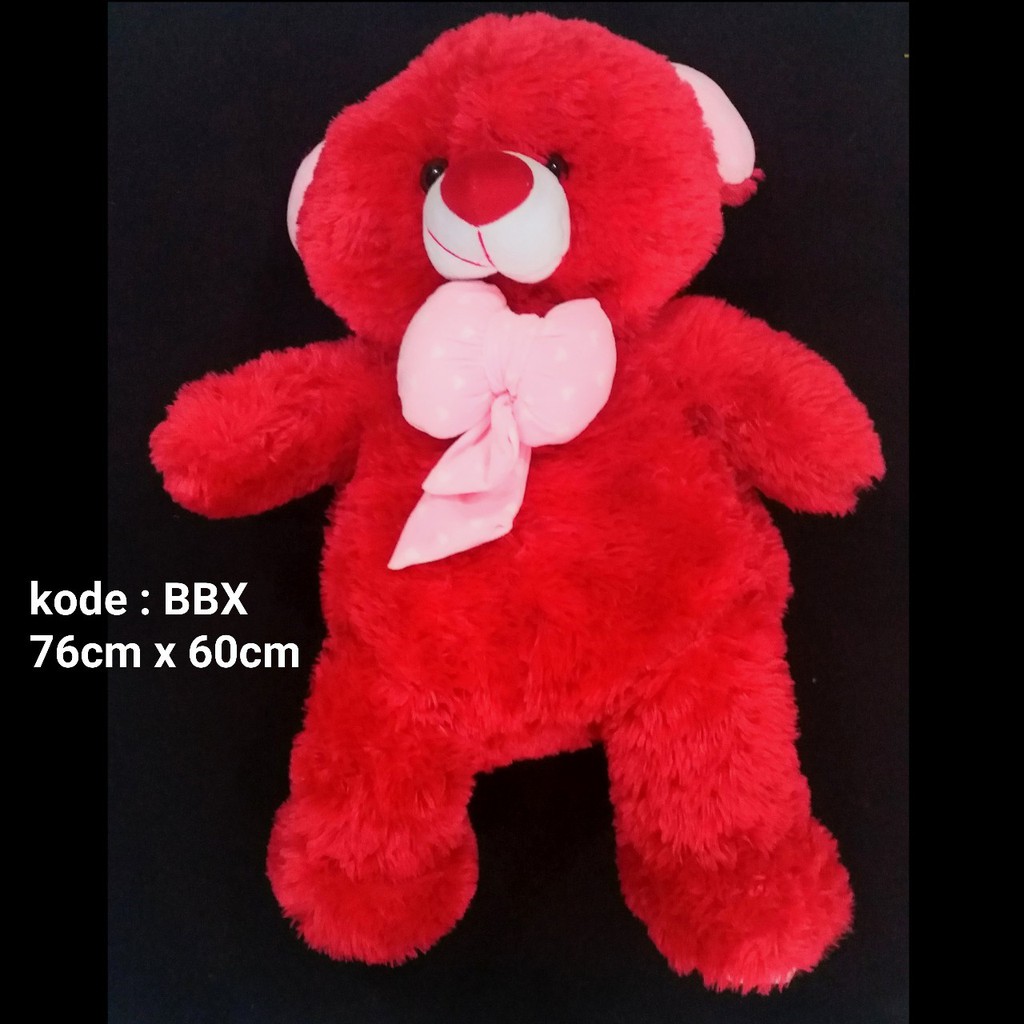 boneka beruang XL BBX beruang jumbo dasi love 76cm x 60cm