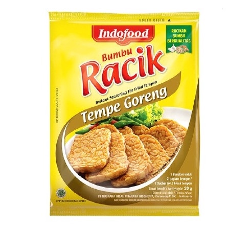 

Indofood bumbu racik tempe goreng 1renteng 10×20gram