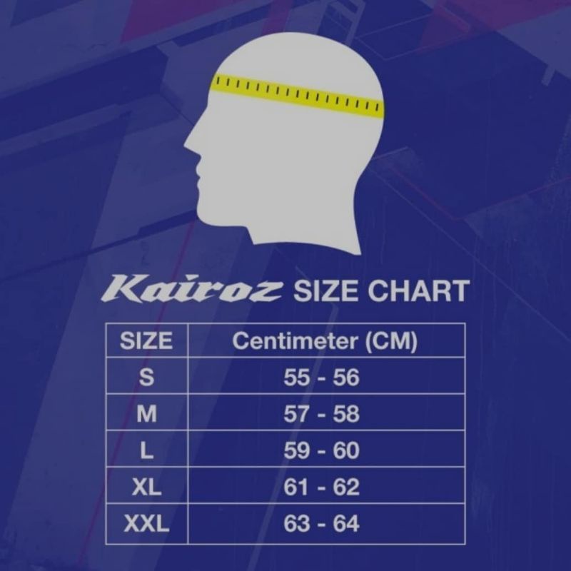 [Ready stock] Helm NJS kairoz grey doff | size S-XL-2