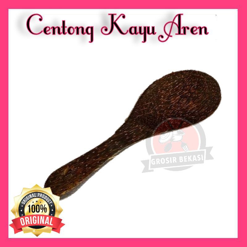 Centong Kayu Aren / Sutil Kayu Aren / Sendok Nasi Kayu Aren
