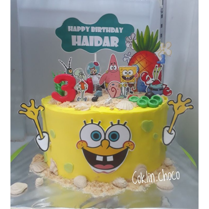 Kue Ulang Tahun Spongebob Lucu - Perumperindo.co.id