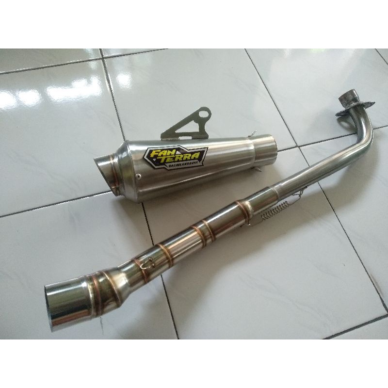 Knalpot racing Fanterra p20cm grand vega jupiter z c70 supra revo shogun