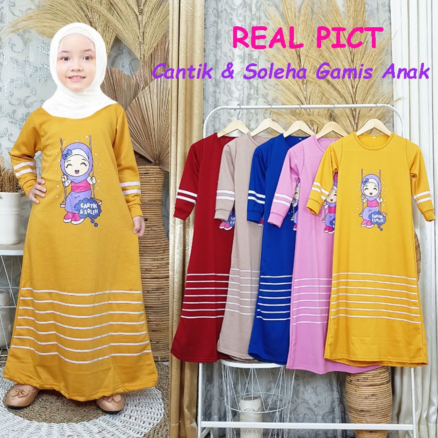 VS - GAMIS ANAK CANTIK &amp; SOLEHA NAJWA | GAMIS DRESS ANAK 3-10tahun