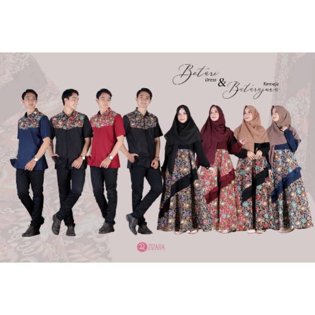 BETARI DRESS & BATARAJUNA by ZIZARA - Gamis sarimbit baju couple gamis couple kemeja koko baju koko