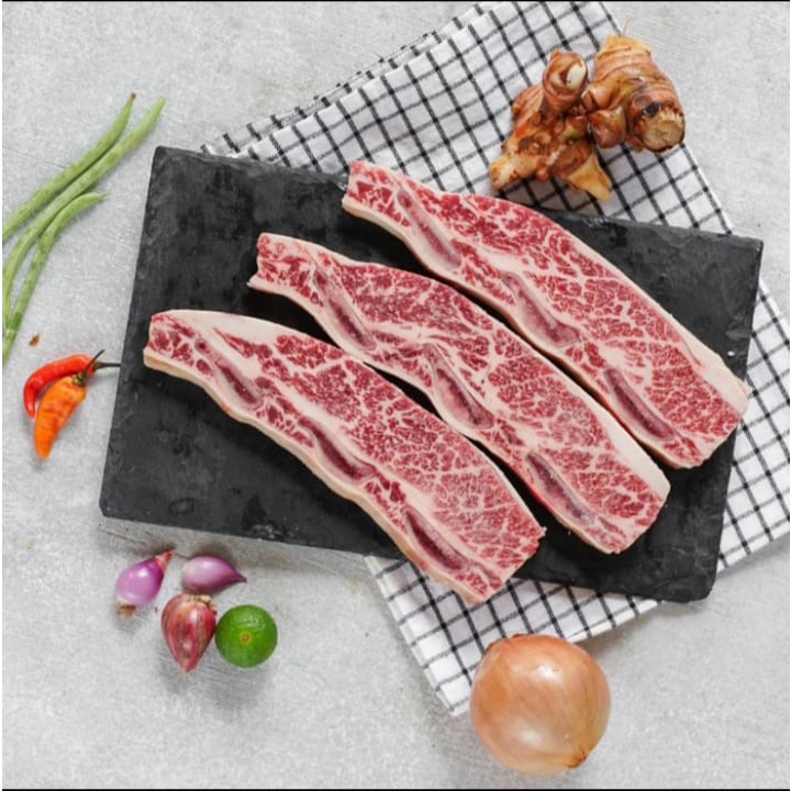 

US SHORTRIB BONE IN PRIME STEAK / BBQ KARUBI - GALBI @500GRAM