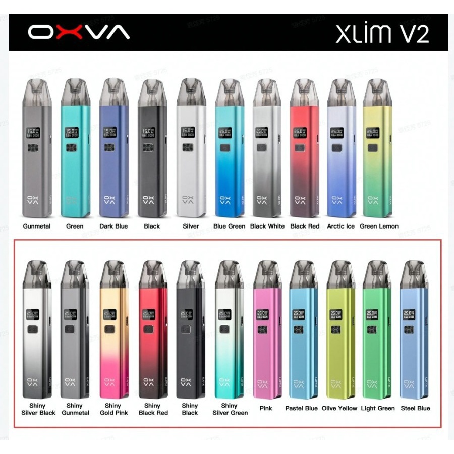 DEVICE OXVA XLIM V2 POD KIT NEW COLOR OXVA XLIM V2 DEVICE 900MAH ORI