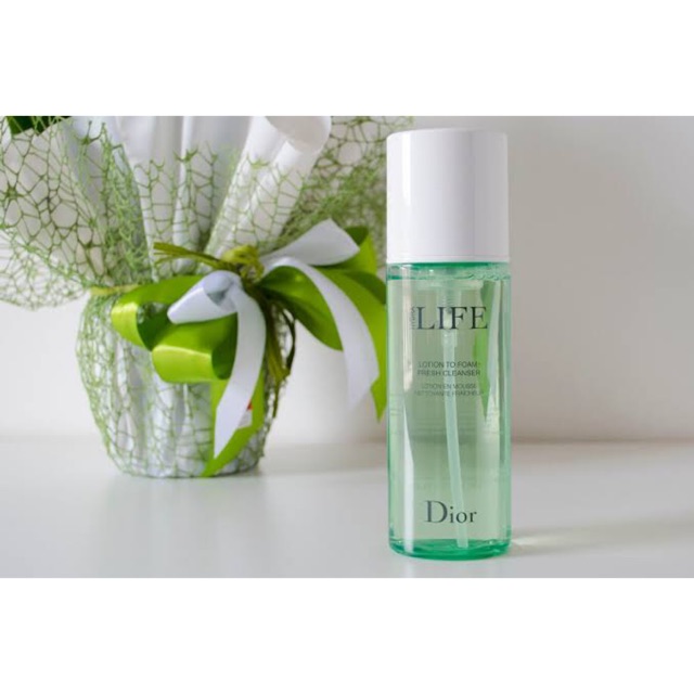 dior hydra life lotion to foam fresh cleanser