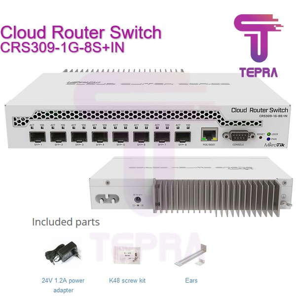 MikroTik CRS 309 1G 8S+ IN CRS309-1G-8S+IN