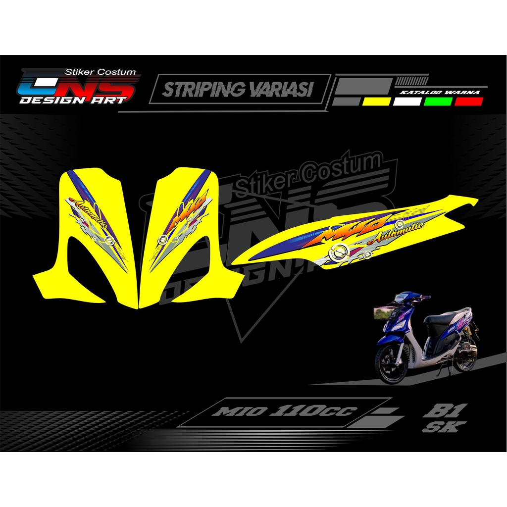 stiker motor mio smile striping mio smile stiker striping lis variasi mio smile simple minimalis