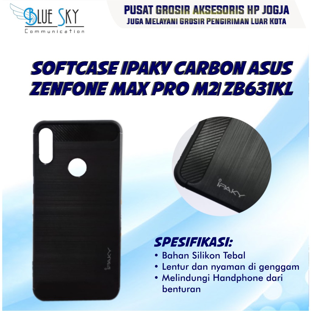 SOFTCASE IPAKY CARBON ALL TYPE IPHONE REALME SAMSUNG OPPO XIAOMI MOTO NOKIA ONE PLUS ASUS HUAWEI INFINIX