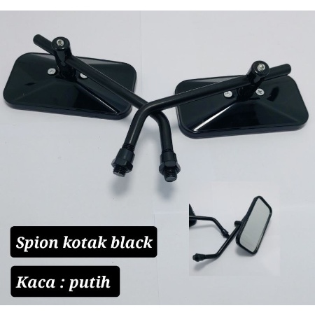 Spion Kotak HONDA Model CB Spion Kotak Chrome Black Spion Motor CB Spion Klasik Variasi