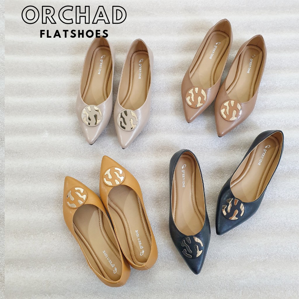 green love flatshoes orchad