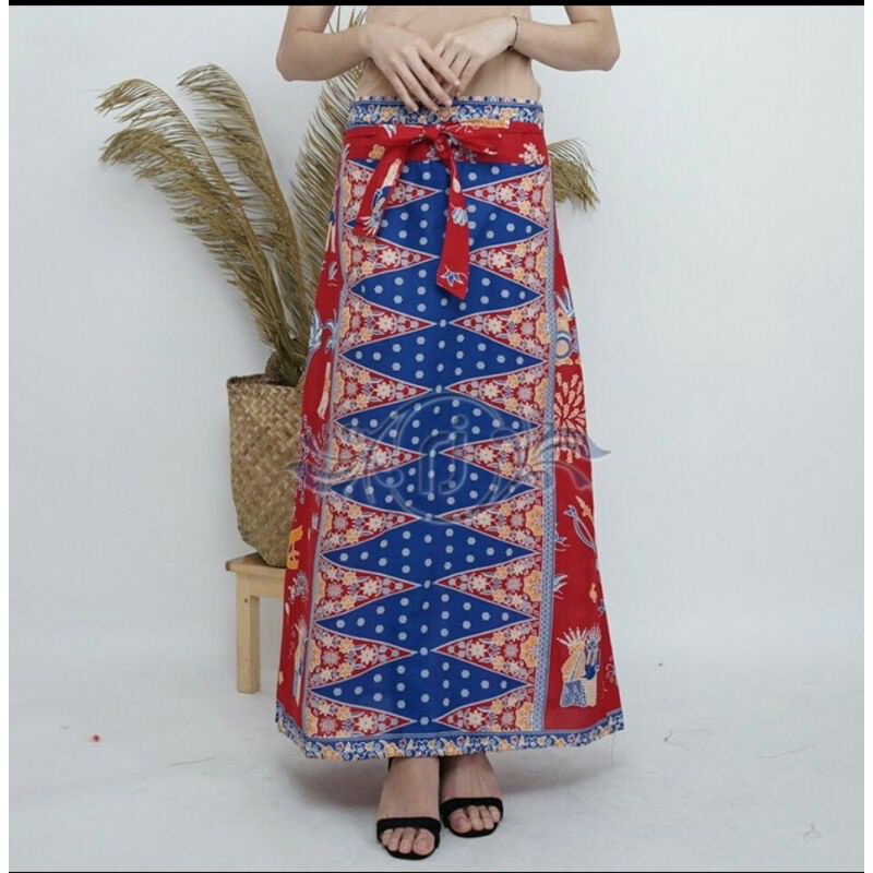 Rok Betawi Super jumbo Motif Ondel-Ondel / Bawahan Kebaya Encim / Rok Wanita Model terbaru