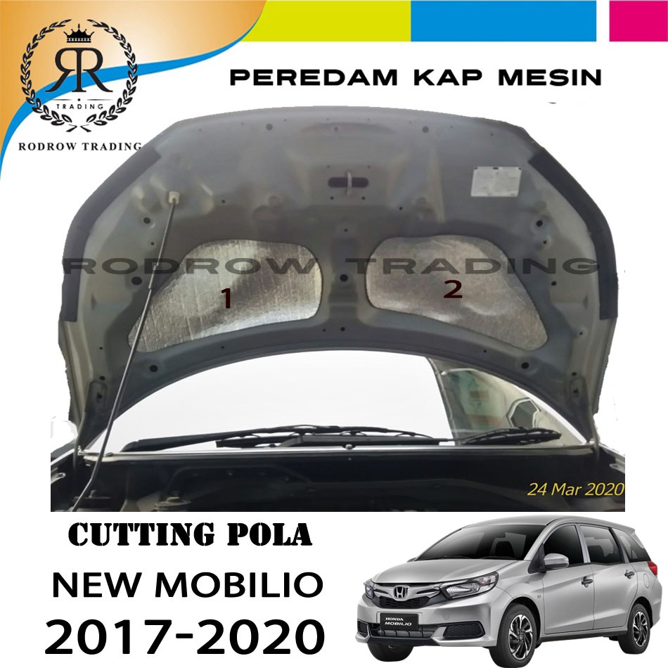Peredam Panas Kap Mesin Mobil New Mobilio tahun 2017-2020 - Cutting Pola Peredam Kap New Mobilio