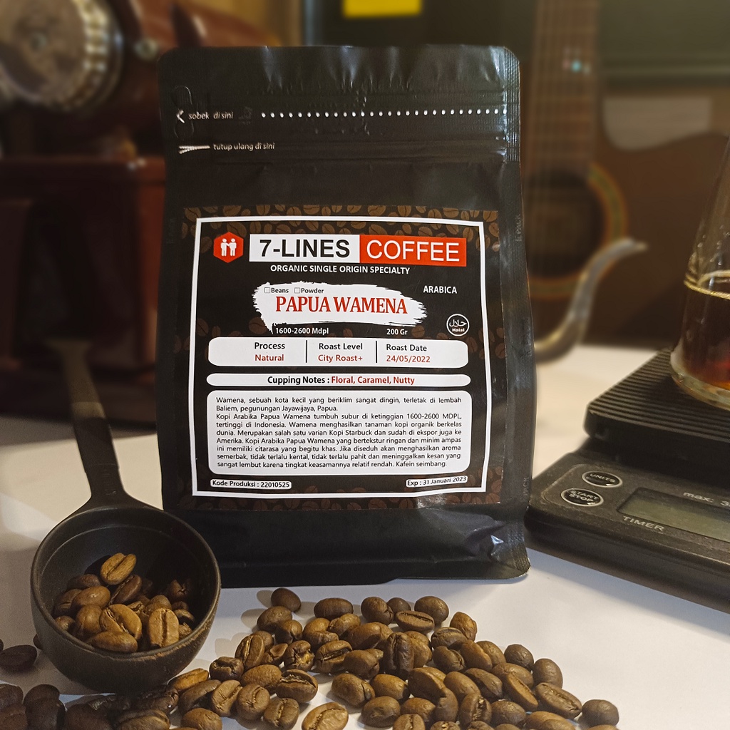 

Papua Wamena, Natural Process 200 gram