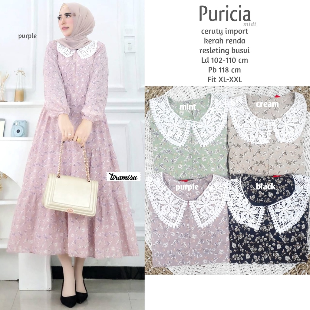 PURICIA MAXI DRESS ORIGINAL TIRAMISU