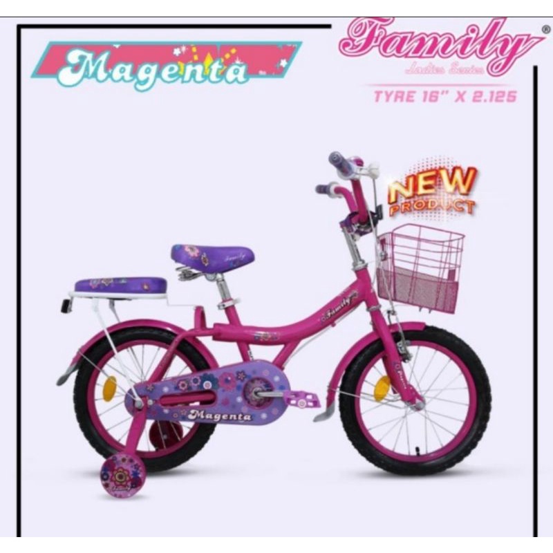 Sepeda Anak Mini 16 Family Magenta