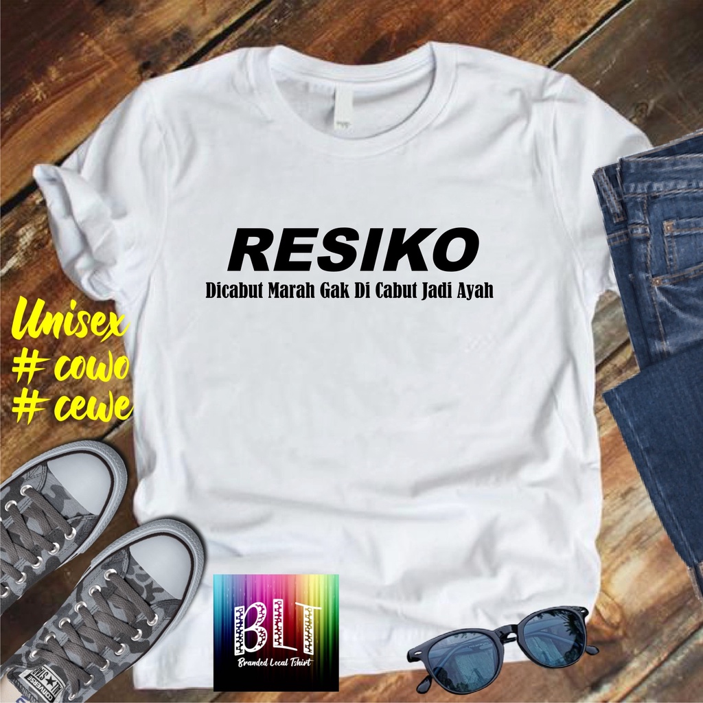 Cod Gratis Ongkir Kaos RESIKO /KAOS EKSPRESI distro KAOS BANDUNG MURAH KAOS DISTRO MURAH HIT MURAH NAMPOL GRATIS ONGKIR PROMO MURAH KAOS PAKAIAN PRIA TERLARIS/KAOS HITS/KAOS BANDUNG/KAOS MURAH/KAOS PAKAIAN PRIA PAKAIAN WANIT