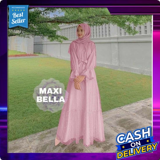 Gamis Maxmara Lux Premium Motif Terbaru Dress Muslimah Kekinian Busui 2022 Dres Muslim Wanita Model 