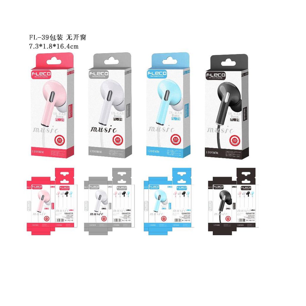 HANDSFREE FLECO FL38 / FL39 SUPER BASS MUSIC EARPHONE