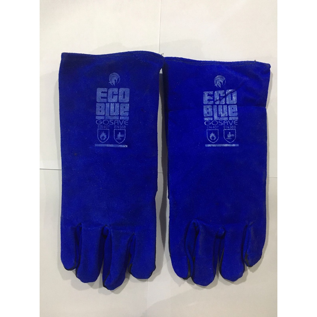 Sarung Tangan Kulit Las Merah 14 Leather Welding Gloves Max Red Gosave