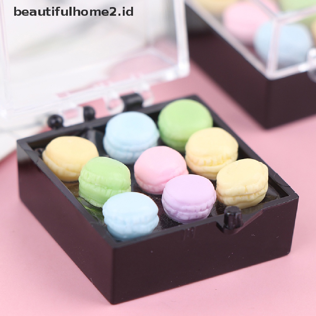 (Beautifulhome2) Buku Literatur Bahasa MandarinId 1 Set Mainan Miniatur Macarons Skala 1: 12 Untuk Dekorasi Dapur Rumah Boneka